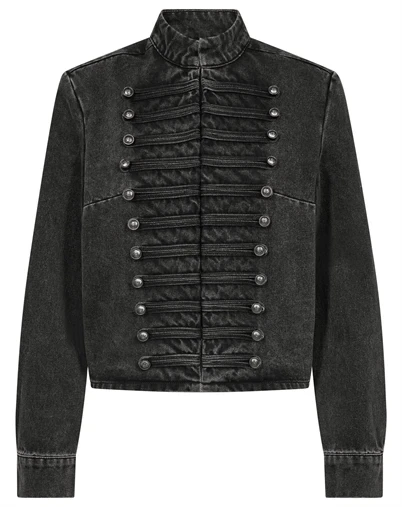 Co' Couture - JaceCC Denim Officer Jakke - Black